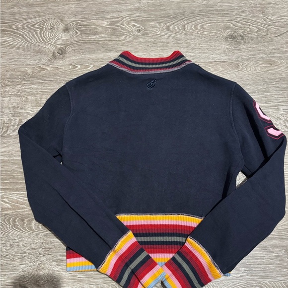 Y2K Rocawear Varsity Zip Up Jacket Navy Pink Size M - Picture 7 of 7